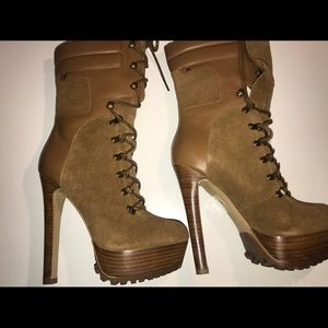 Bebe military style high heel boots